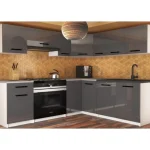 Kotni kuhinjski blok SMART . Eleganten kotni kuhinjski blok SMART, ki bo zagotovo osvežil vašo kuhinjo. Dobavljiv je v treh različnih barvah kuhinjskih