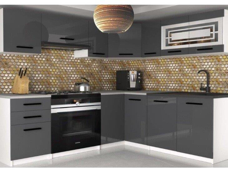 Eleganten kotni kuhinjski blok SMART 2, ki bo zagotovo osvežil vašo kuhinjo. Dobavljiv je v treh različnih barvah kuhinjskih elementov. Delovni pult ni v