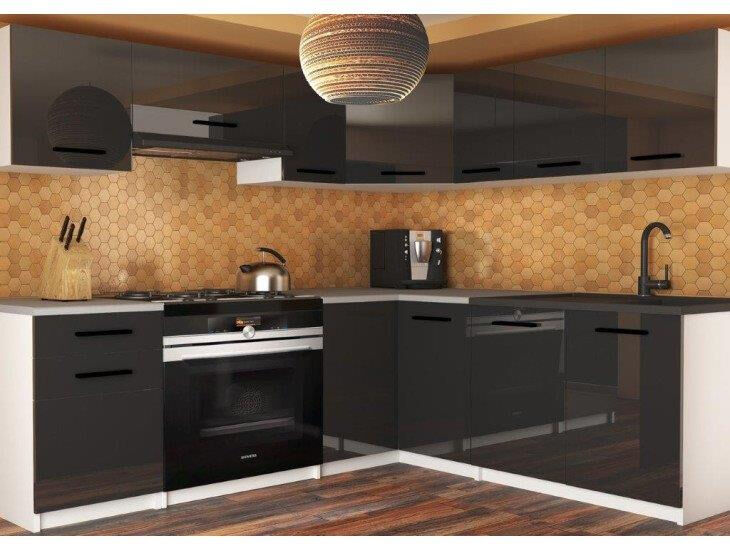 Eleganten kotni kuhinjski blok SMART, ki bo zagotovo osvežil vašo kuhinjo. Dobavljiv je v treh različnih barvah kuhinjskih elementov. Delovni pult ni v enem