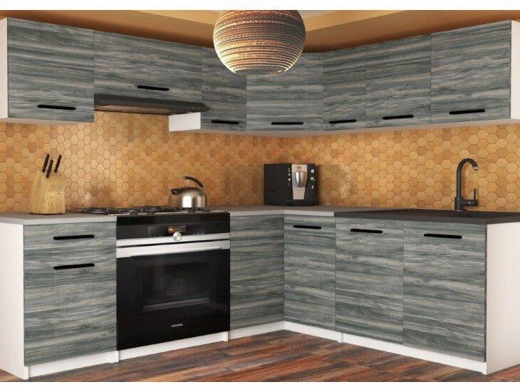 Eleganten kotni kuhinjski blok TIARA , ki bo zagotovo osvežil vašo kuhinjo. Dobavljiv je v različnih barvah kuhinjskih elementov. Delovni pult ni v enem