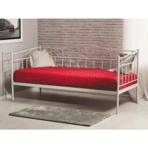 Kovinska postelja TUB . Masivna postelja TUB. Elegantnega videza za moderno spalnico. Kovinsko ogrodje. Dimenzija postelje je 90 x 200 cm. V ceno je vključen