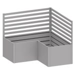 KOVINSKA VRTNA GREDA BIOHORT 201X201X91 CM REŠETKE (2 KOS) L200