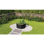 KOVINSKA VRTNA GREDA VITAVIA VITA OKROGLA 401 ČRNA