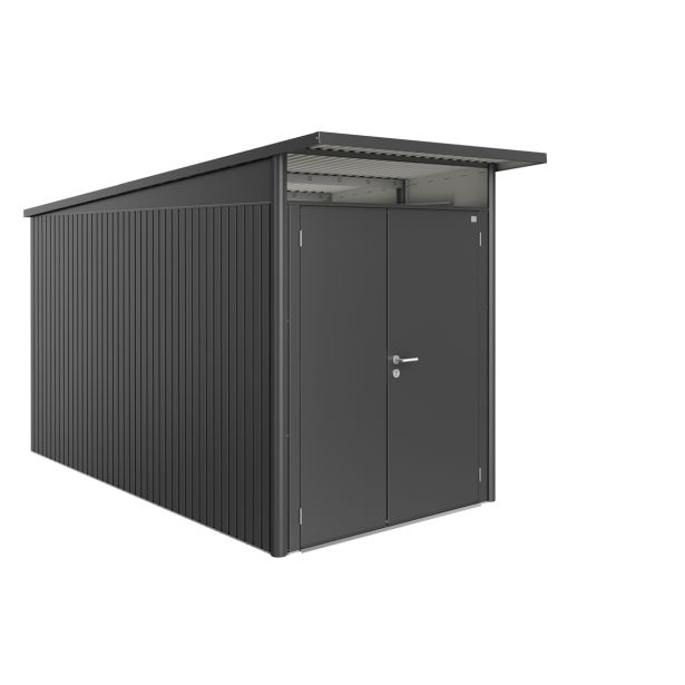 KOVINSKA VRTNA HIŠKA BIOHORT 180X380X222 CM AVANTGARDE DVOJNA VRATA TEMNO SIVA KOVINSKA VRTNA HIŠKA BIOHORT 180X380X222 CM AVANTGARDE DVOJNA VRATA TEMNO SIVA