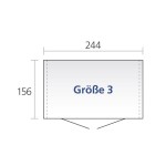 KOVINSKA VRTNA HIŠKA BIOHORT 244X156 CM EVROPA 3 - slika 7