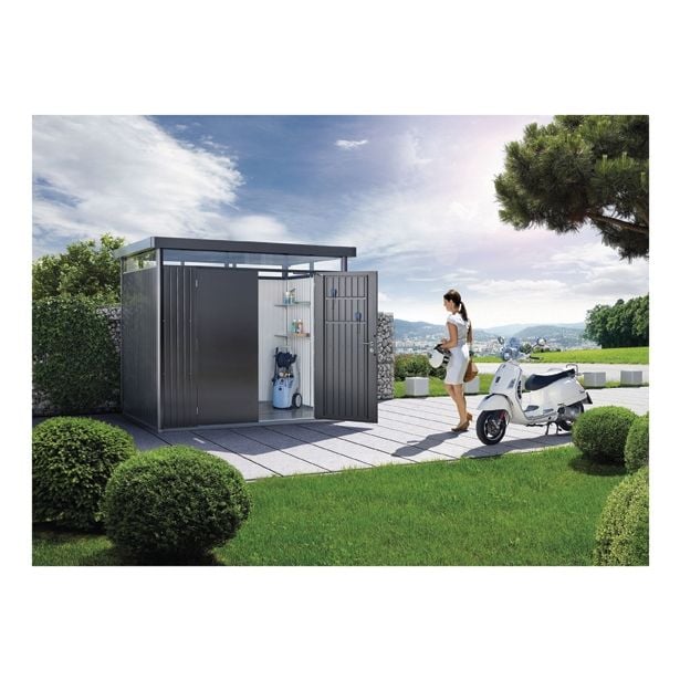 KOVINSKA VRTNA HIŠKA BIOHORT 275X195 CM HIGHLINE H2 DVOJNA VRATA KOVINSKA VRTNA HIŠKA BIOHORT 275X195 CM HIGHLINE H2 DVOJNA VRATA