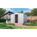 KOVINSKA VRTNA HIŠKA GLOBEL DREAM 108 SREBRNA Š296 X G238 X V203 CM - slika 10