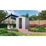 KOVINSKA VRTNA HIŠKA GLOBEL DREAM 65 SREBRNA Š172 X G144 X V193.5 CM - slika 9