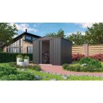 KOVINSKA VRTNA HIŠKA GLOBEL DREAM 88 ANTRACIT Š234 X G238 X V198 CM - slika 11