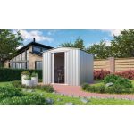 KOVINSKA VRTNA HIŠKA GLOBEL DREAM 88 SREBRNA Š234 X G238 X V198 CM - slika 12