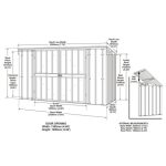 KOVINSKA VRTNA HIŠKA GLOBEL EASY ZA 3-4 SMETNJAKE Š233 X G96 X V131.6 CM - slika 14