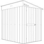 KOVINSKA VRTNA HIŠKA GLOBEL LEANTO 56 ANTRACIT Š145 X G172 X V204 CM - slika 12