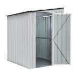KOVINSKA VRTNA HIŠKA GLOBEL LEANTO 56 SREBRNA Š145 X G172 X V204 CM - slika 5