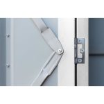 KOVINSKA VRTNA HIŠKA GLOBEL LEANTO 56 SREBRNA Š145 X G172 X V204 CM - slika 14