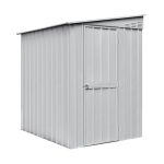 KOVINSKA VRTNA HIŠKA GLOBEL LEANTO 56 SREBRNA Š145 X G172 X V204 CM