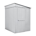 KOVINSKA VRTNA HIŠKA GLOBEL LEANTO 56 SREBRNA Š145 X G172 X V204 CM - slika 7