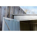 KOVINSKA VRTNA HIŠKA GLOBEL LEANTO 56 SREBRNA Š145 X G172 X V204 CM - slika 13