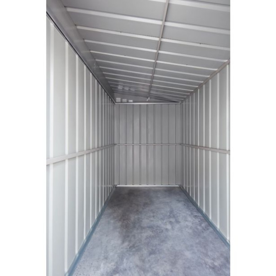 KOVINSKA VRTNA HIŠKA GLOBEL LEANTO 58 SREBRNA Š145 X G234 X V204 CM - slika 9