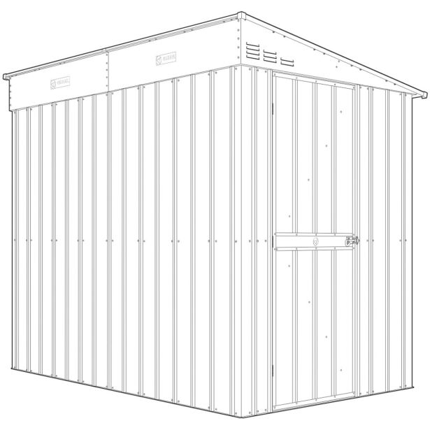 kovinska-vrtna-hiska-globel-leanto-58-srebrna-s145-x-g234-x-v204-cm-3353642-6 KOVINSKA VRTNA HIŠKA GLOBEL LEANTO 58 SREBRNA Š145 X G234 X V204 CM - slika 10