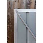 KOVINSKA VRTNA HIŠKA GLOBEL LEANTO 58 SREBRNA Š145 X G234 X V204 CM - slika 13