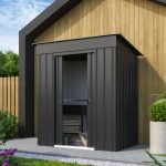 KOVINSKA VRTNA HIŠKA GLOBEL SKILLION 64 ANTRACIT Š172 X G113 X V199 CM - slika 15