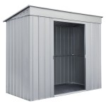 KOVINSKA VRTNA HIŠKA GLOBEL SKILLION 84 SREBRNA Š242 X G124 X V199 - slika 5