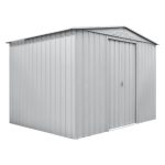 KOVINSKA VRTNA HIŠKA GLOBEL TOWER 108 SREBRNA Š296 X G238 X V203 CM - slika 4