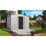 KOVINSKA VRTNA HIŠKA GLOBEL TOWER 108 SREBRNA Š296 X G238 X V203 CM - slika 9