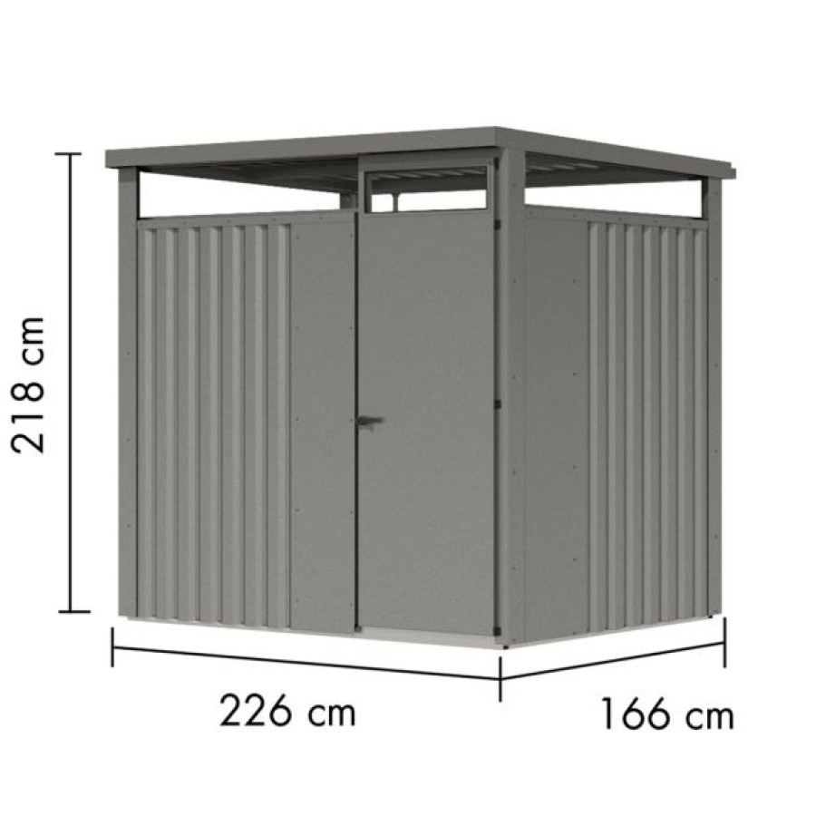 KOVINSKA VRTNA HIŠKA KARIBU OSTEN 1.5 ALUMINUM 220X160X215 - slika 2