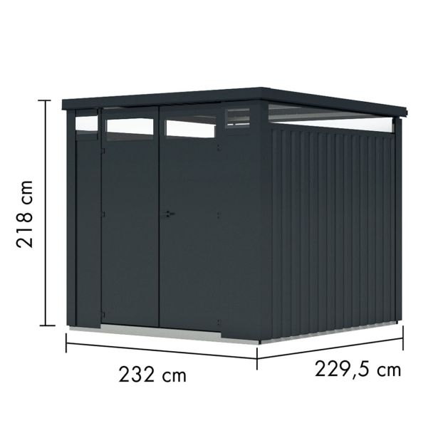 kovinska-vrtna-hiska-karibu-osten-2-antracit-220x160x215-3555468-1 KOVINSKA VRTNA HIŠKA KARIBU OSTEN 2 ANTRACIT 220X160X215 - slika 2
