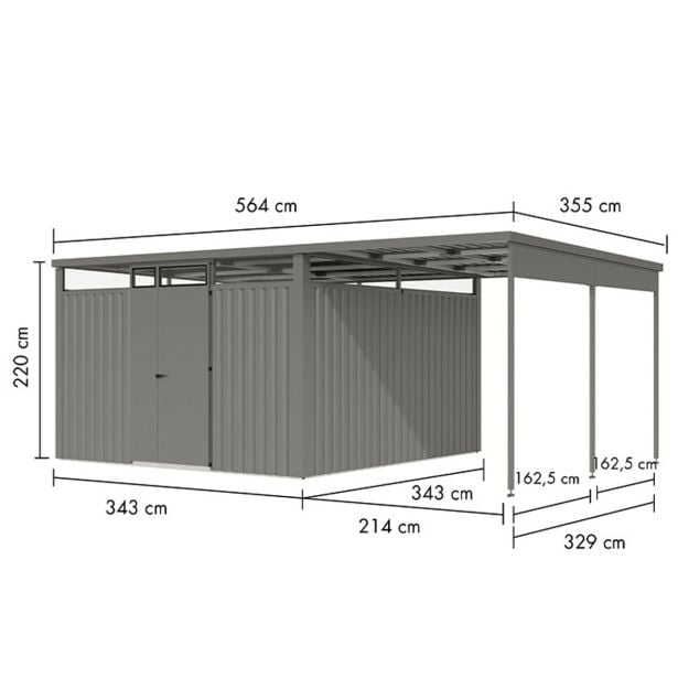 kovinska-vrtna-hiska-karibu-osten-3-5-siv-aluminij-330x330x215-3555479-1 KOVINSKA VRTNA HIŠKA KARIBU OSTEN 3.5 SIV ALUMINIJ 330X330X215 - slika 2