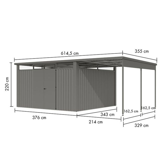 kovinska-vrtna-hiska-karibu-osten-4-siv-aluminij-370x330x215-3555481-1 KOVINSKA VRTNA HIŠKA KARIBU OSTEN 4 SIV ALUMINIJ 370X330X215 - slika 2