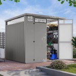 KOVINSKA VRTNA HIŠKA KARIBU PODLOGA 8 MM 70X70 ČRNA
