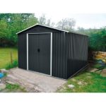 KOVINSKA VRTNA HIŠKA PERGART DRESDEN II 108 SIVA S291 X G226 X V214 CM - slika 7