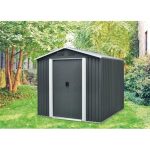 KOVINSKA VRTNA HIŠKA PERGART DRESDEN II 86 SIVA S226 X G162 X V206 CM - slika 6