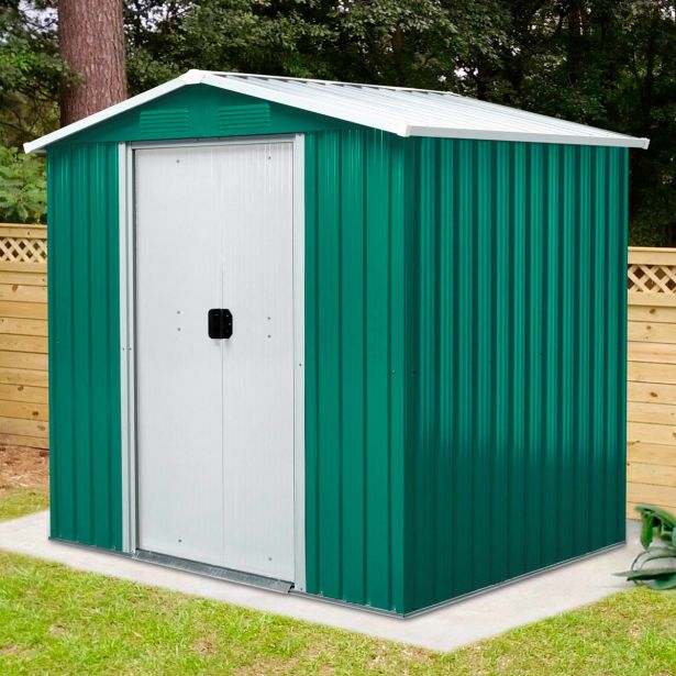 kovinska-vrtna-hiska-pergart-kln-ii-64-zelena-s184-x-g98-x-v184-cm-3353668-3 KOVINSKA VRTNA HIŠKA PERGART KÖLN II 64 ZELENA S184 X G98 X V184 CM - slika 8