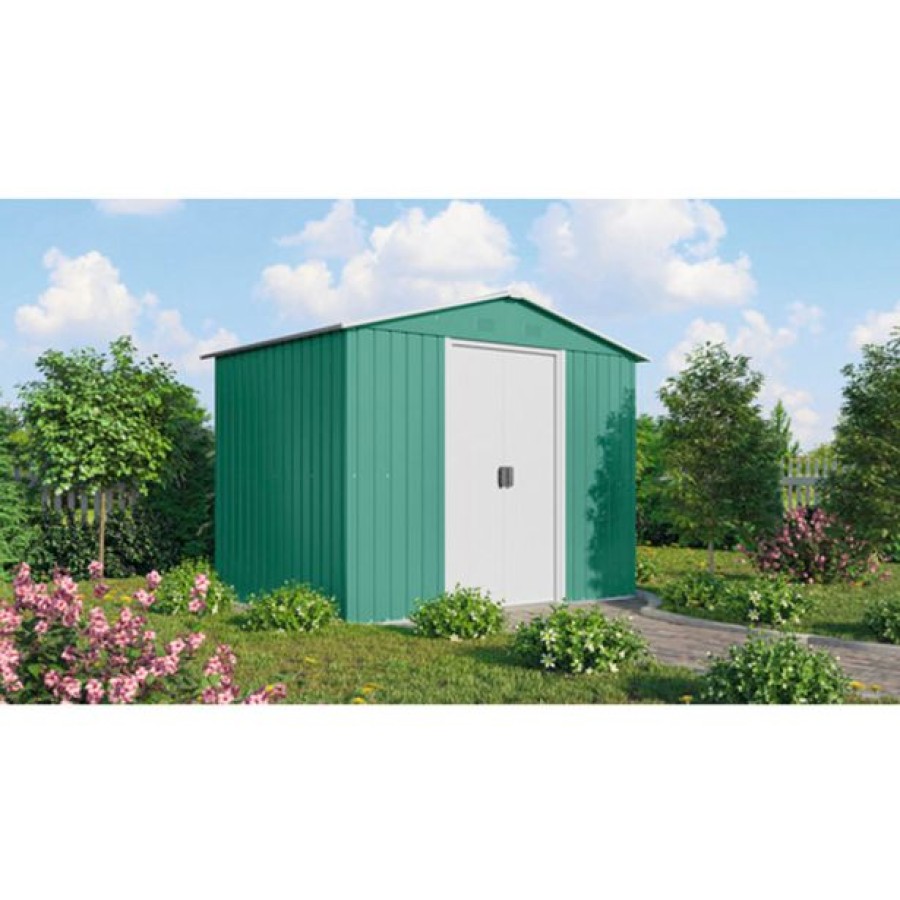 KOVINSKA VRTNA HIŠKA PERGART KÖLN II 86 ZELENA S226 X G162 X V190 CM - slika 4