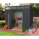 KOVINSKA VRTNA HIŠKA PERGART LUEBECK 86 ANTRACIT Š238 X G194 X V203 - slika 8