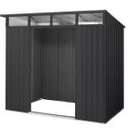 KOVINSKA VRTNA HIŠKA PERGART LUEBECK 86 ANTRACIT Š238 X G194 X V203 - slika 10