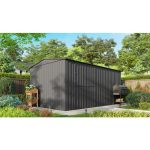 KOVINSKA VRTNA HIŠKA VITAVIA DELAVNA 1510, ANTRACIT 194X459X303 - slika 8