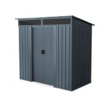 KOVINSKA VRTNA HIŠKA VITAVIA LIEGE 64, MAT ANTRACIT 180X184X109 - slika 8