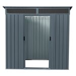 KOVINSKA VRTNA HIŠKA VITAVIA LIEGE 64, MAT ANTRACIT 180X184X109 - slika 10