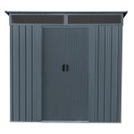 KOVINSKA VRTNA HIŠKA VITAVIA LIEGE 65, MAT ANTRACIT 180X184X139 - slika 9