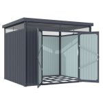 KOVINSKA VRTNA HIŠKA VITAVIA RHEINFELDEN 108 187X276X233 MAT ANTRACIT - slika 8