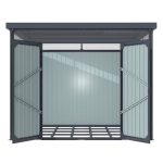 KOVINSKA VRTNA HIŠKA VITAVIA RHEINFELDEN 108 187X276X233 MAT ANTRACIT - slika 10