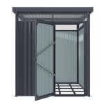 KOVINSKA VRTNA HIŠKA VITAVIA RHEINFELDEN 78 187X190X233 MAT ANTRACIT - slika 11