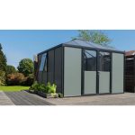 KOVINSKA VRTNA HIŠKA VITAVIA ZA ORODJE UNIVERSE ČRNA - slika 7