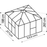 KOVINSKA VRTNA HIŠKA VITAVIA ZA ORODJE UNIVERSE ČRNA - slika 10