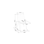 Kovinski jedilni stol BILL - slika 9