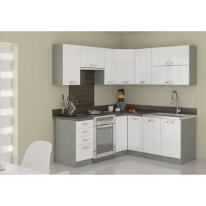 Kuhinja ELITE 190 x 170 cm . Kuhinja ELITE 190 x 170 cm je kuhinja, katera bo prinesla svežino v vaš dom. Dobavljiva v več barvah. Možnost dobave tudi
